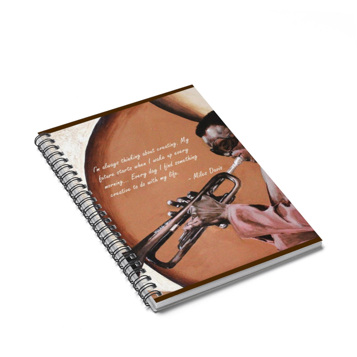 Miles Davis Spiral Notebook - Ruled Line