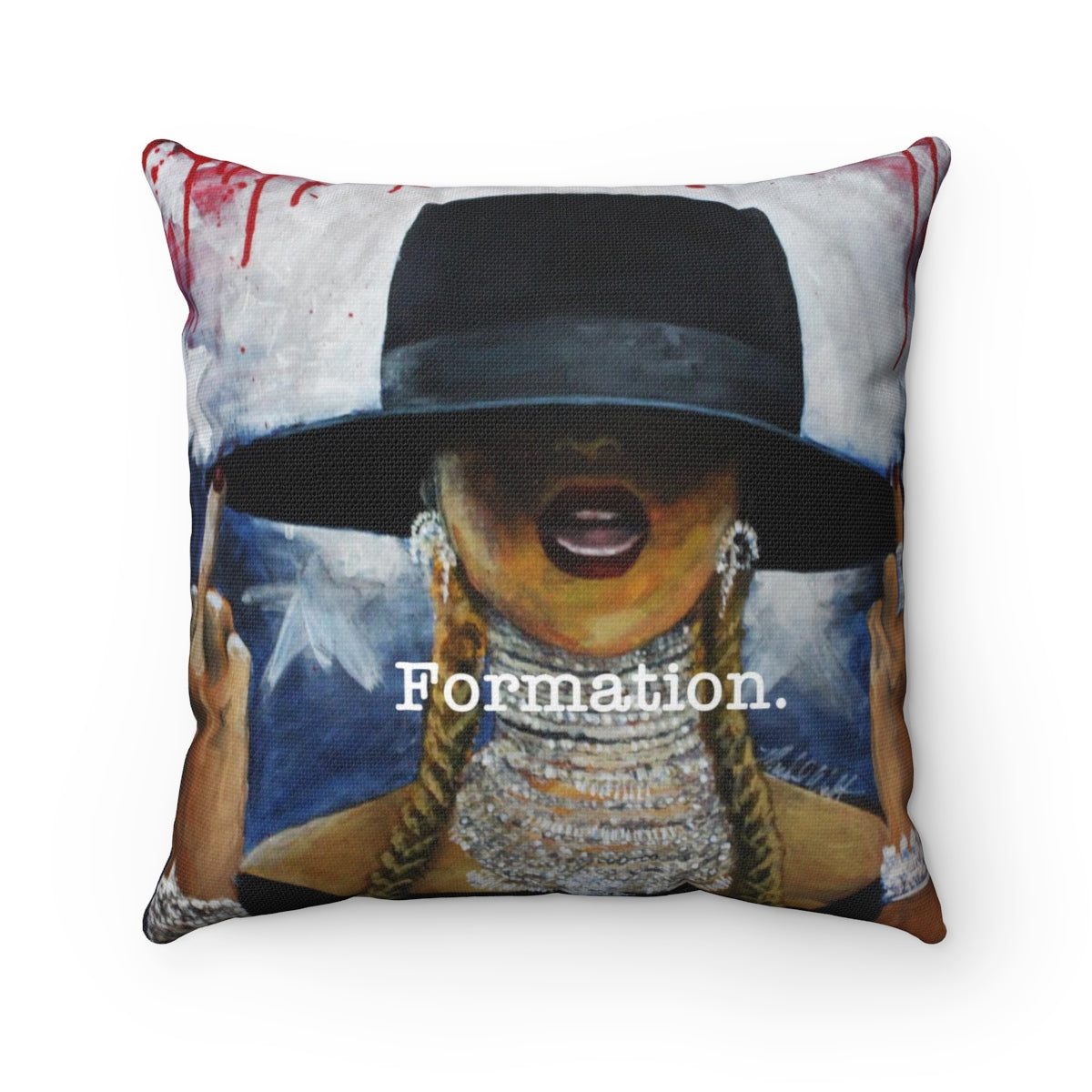 Formation Spun Polyester Square Pillow