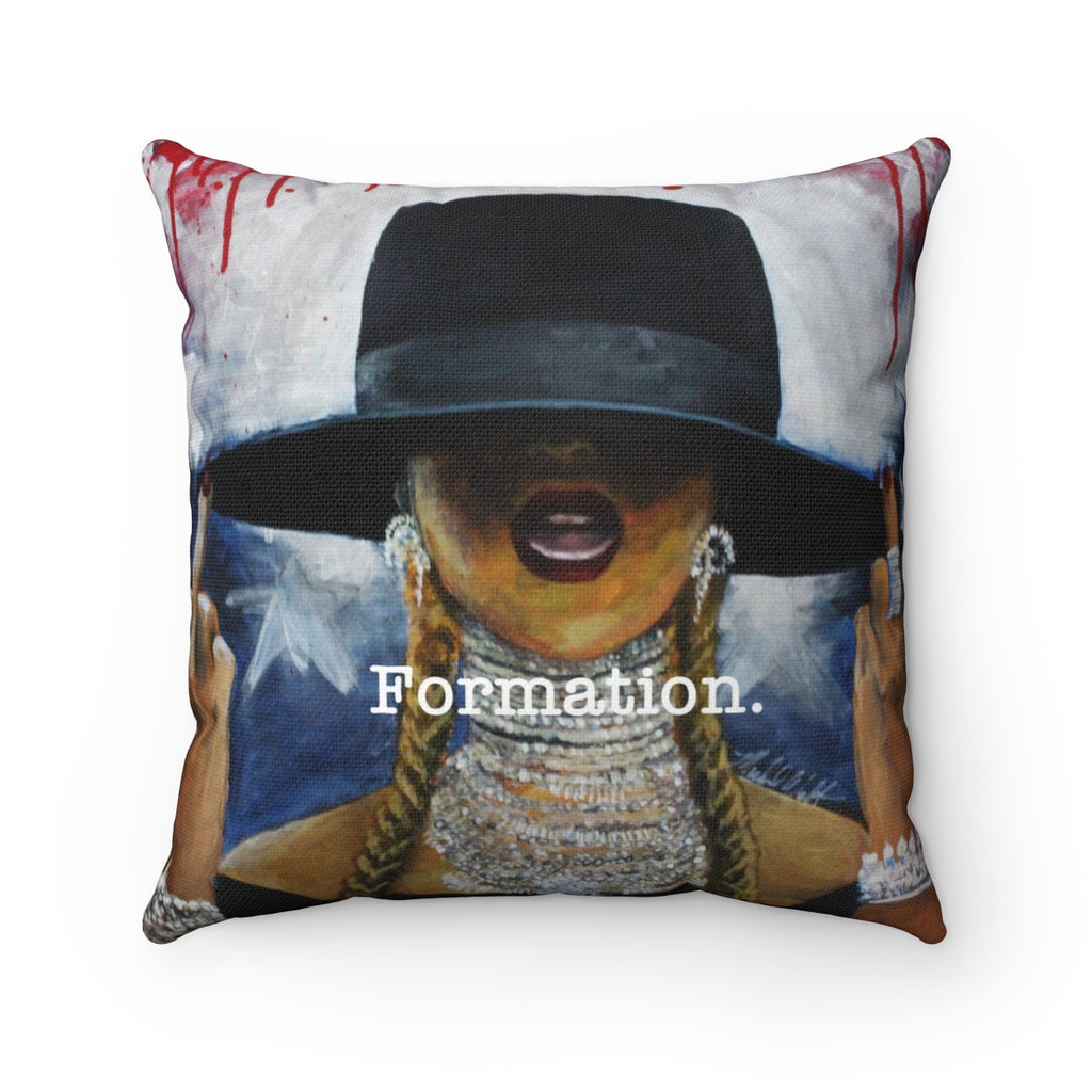 Formation Spun Polyester Square Pillow