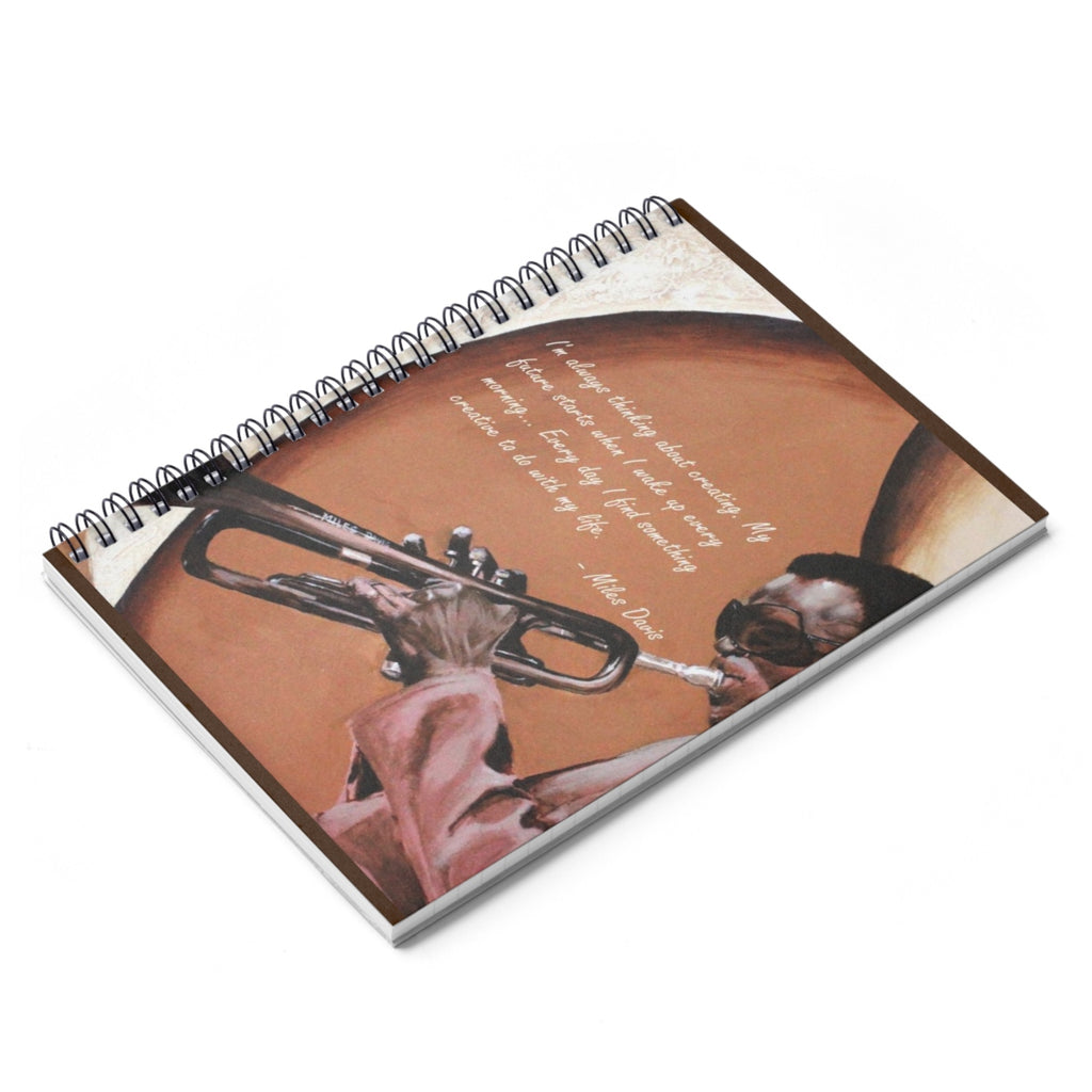 Miles Davis Spiral Notebook - Ruled Line