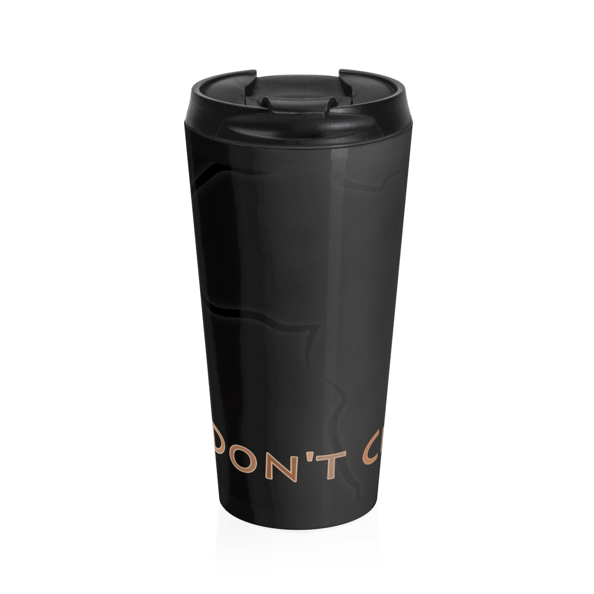 Black Don't Crack Stainless Steel Travel Mug